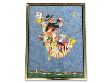 Jovan Obican. Oil/Paper: Flying Boat