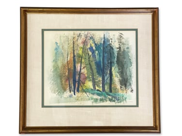 Ralph Avery. Watercolor: Trees