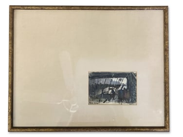 Ralph Avery. Watercolor: Bridge