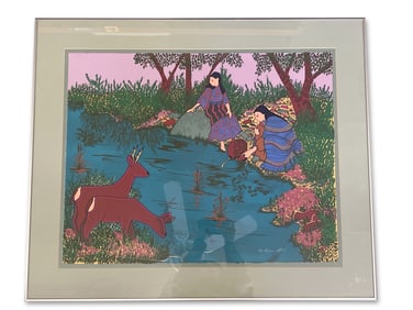 Virginia Stroud. Lithograph: Stream