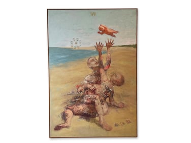 Sean Taylor. Oil/Panel: Figures