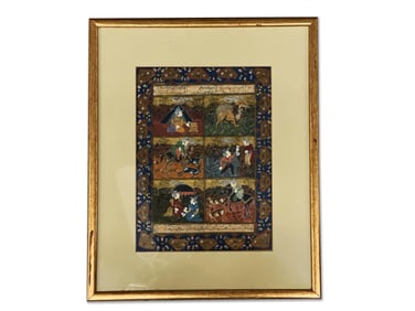 Persian Illuminated Pith Painting