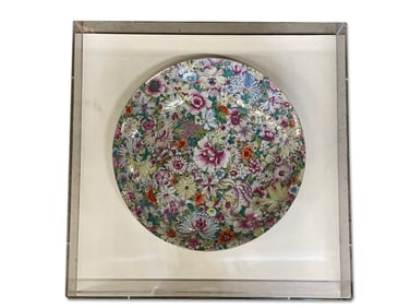 Chinese Millefleur Porcelain Charger