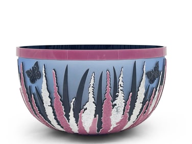 Kelsey Pilgrim Cameo Glass Bowl