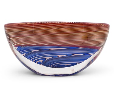 Seguso Murano Art Glass Bowl