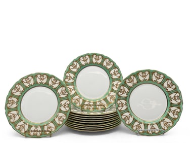 12 Royal Doulton Sevres Gilt Plates