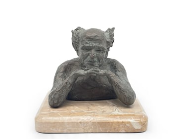 Bronze Figural Bust Sculpture