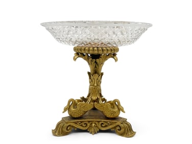 19th C. Empire Gilt Bronze Compote