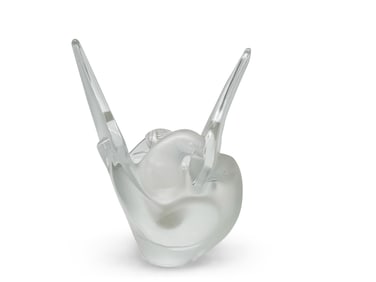 Lalique Sylvie Dove Vase