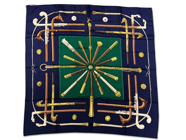 Hermès Cannes and Pommeaux Scarf