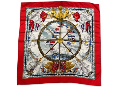 Hermès Paris Vive le Vent Silk Scarf