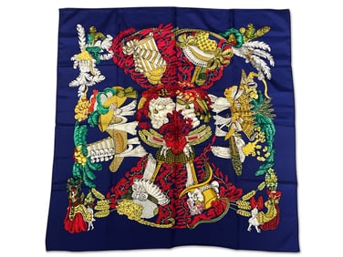 Hermès Paris Chapeau Silk Scarf