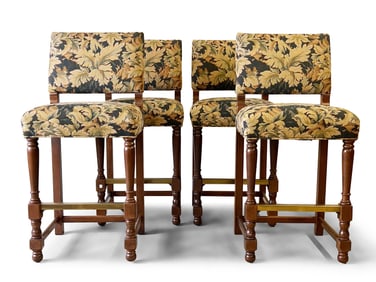 Four Charles Stewart Decorator Barstools