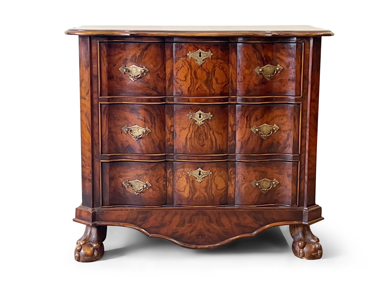 Continental Burl Walnut Chest (1 of 6)