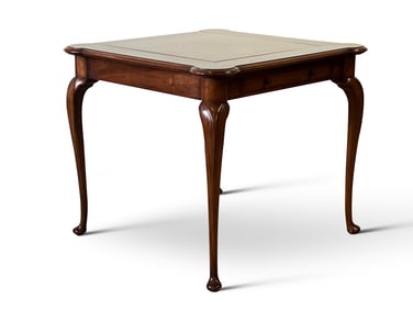 Queen Anne-style Mahogany Games Table