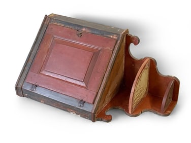 Pennsylvania Painted Pine Hanging Corner Cupboard