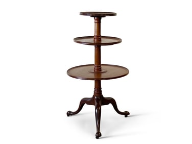 Georgian Mahogany Three-Tiered Dumbwaiter