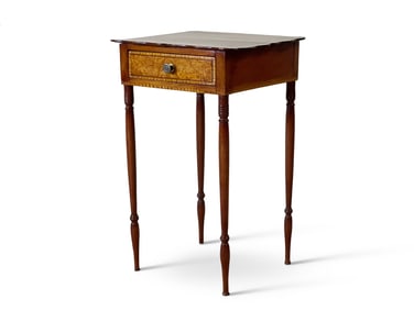 Fine 19th C. Mixed Wood One-Drawer Stand