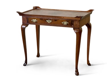 Queen Anne Oyster Veneer Dressing Table