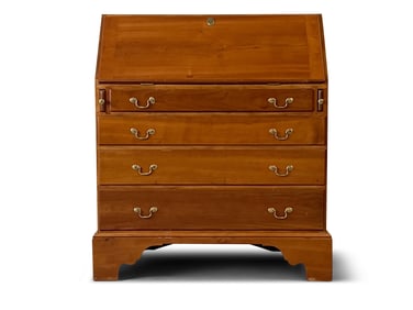 Chippendale-style Cherry Slant Lid Desk