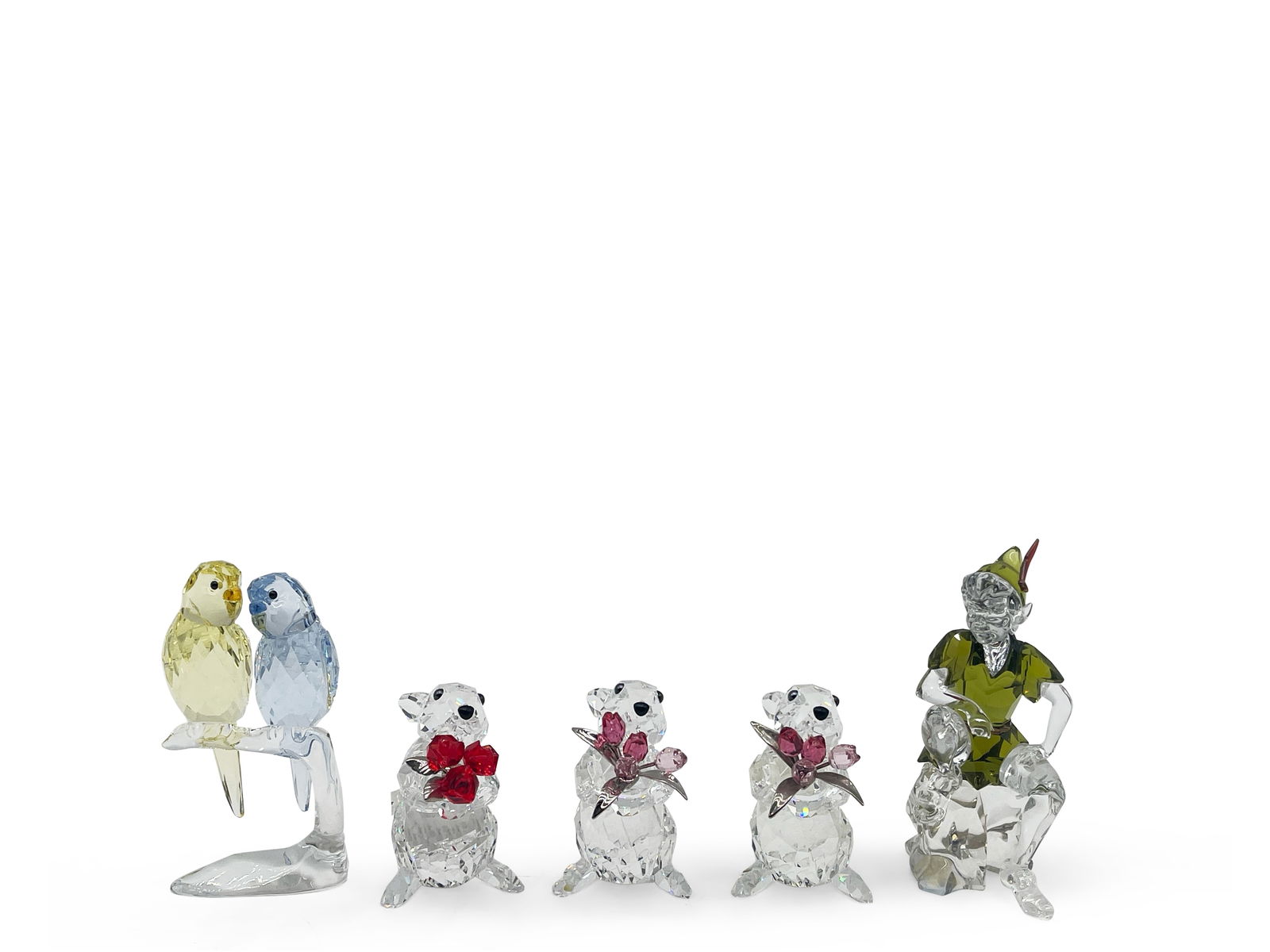 Five Swarovski Crystal Figurines (1 of 9)