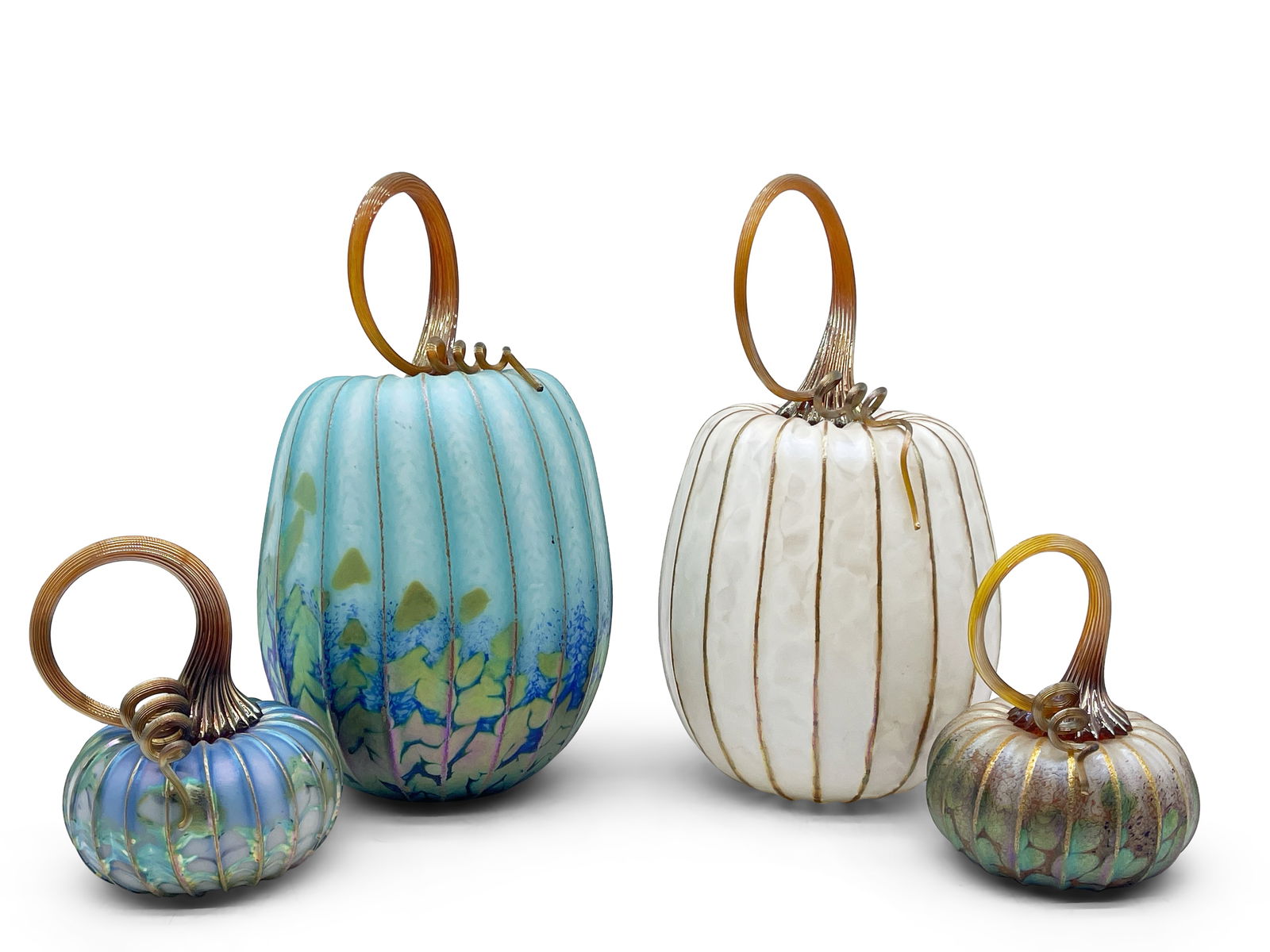 Four Jack Pine Art Glass Gourds (1 of 12)