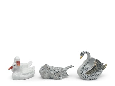 Three Herend Porcelain Animals
