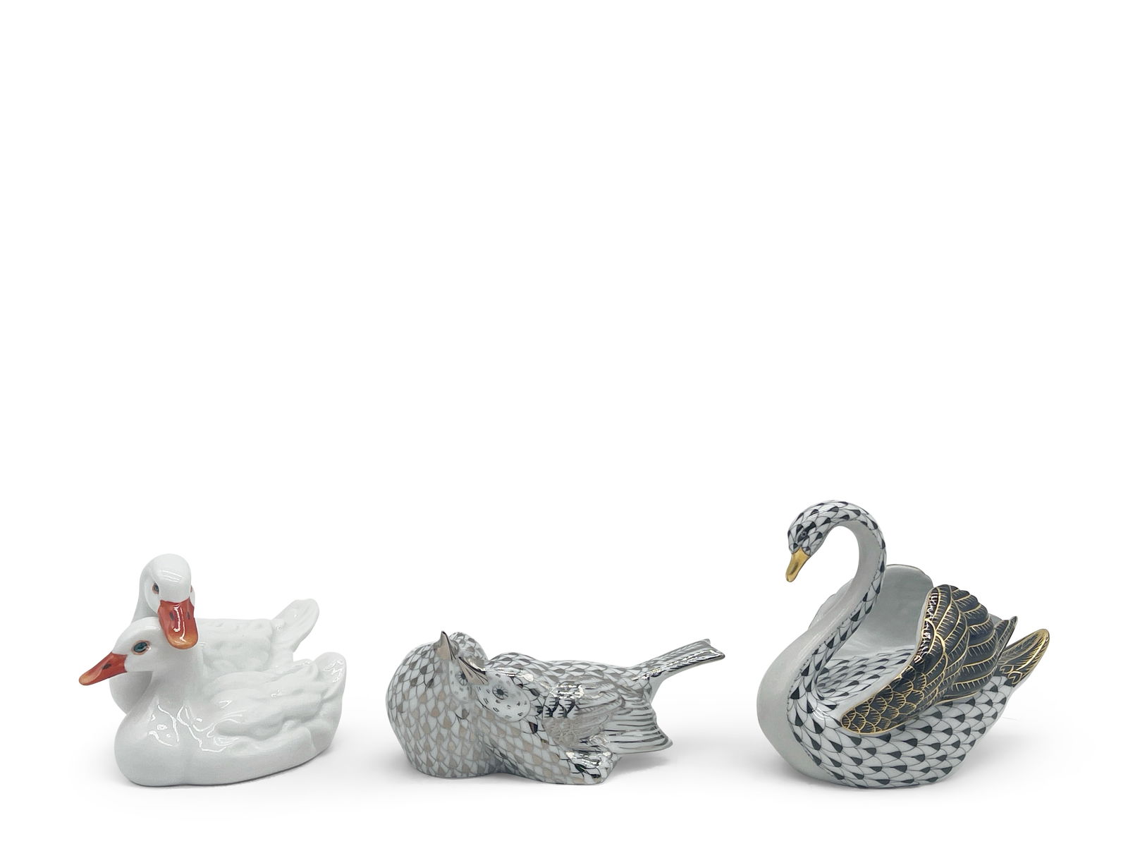 Three Herend Porcelain Animals (1 of 10)