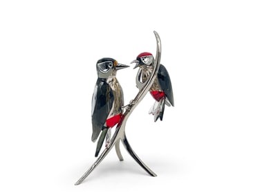 Swarovski Crystal Paradise Woodpeckers