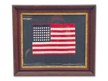 Miniature Linen 48-Star American Flag