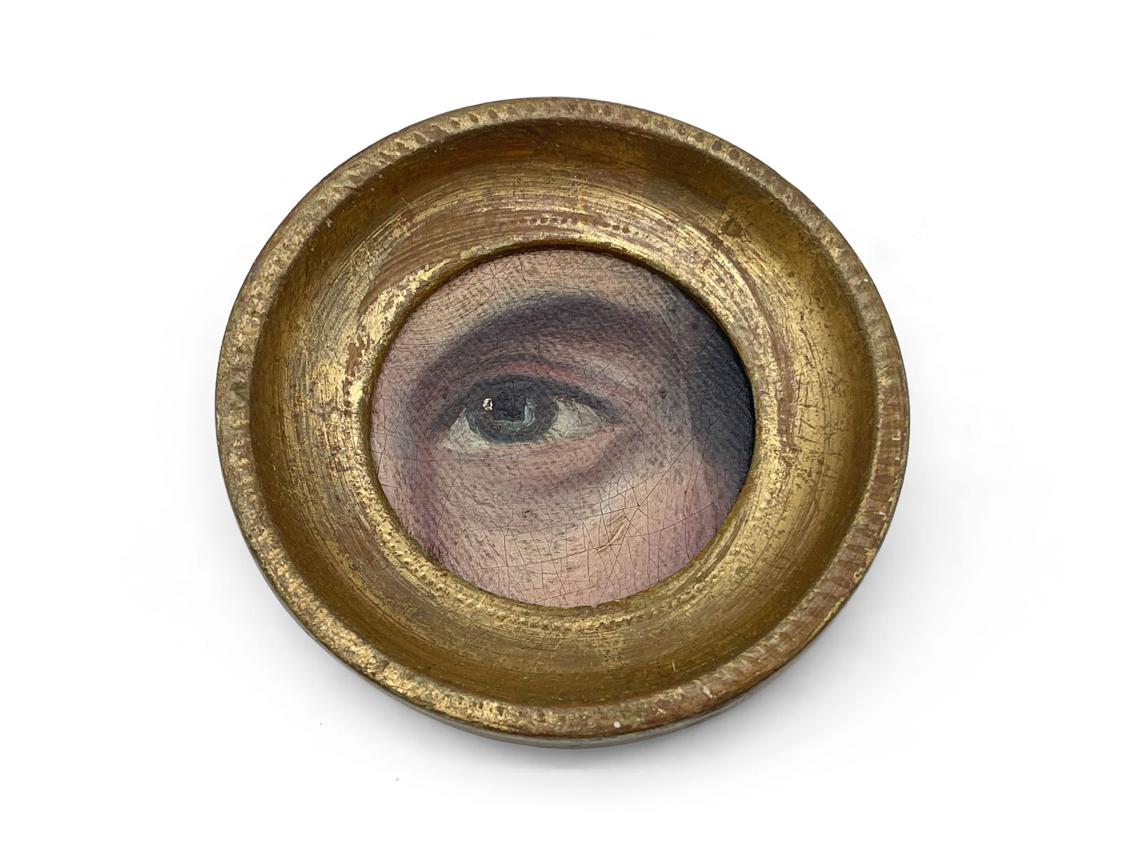 Gilt Framed Oil/Canvas: Lover's Eye (1 of 3)