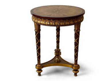 Maitland Smith Inlaid Taboret Stand