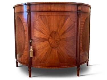 Georgian-style Demilune Console Table