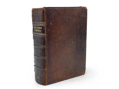16th C. Holinshed's Chronicle, Volume I: "Holinshed's Chronicle", Chronicles of England, Scotland, and Ireland, by Raphael Holinshed, 1577. First edition, volume I. Primary source for Shakespeare's Macbeth (pages 239-252 contains the rise an