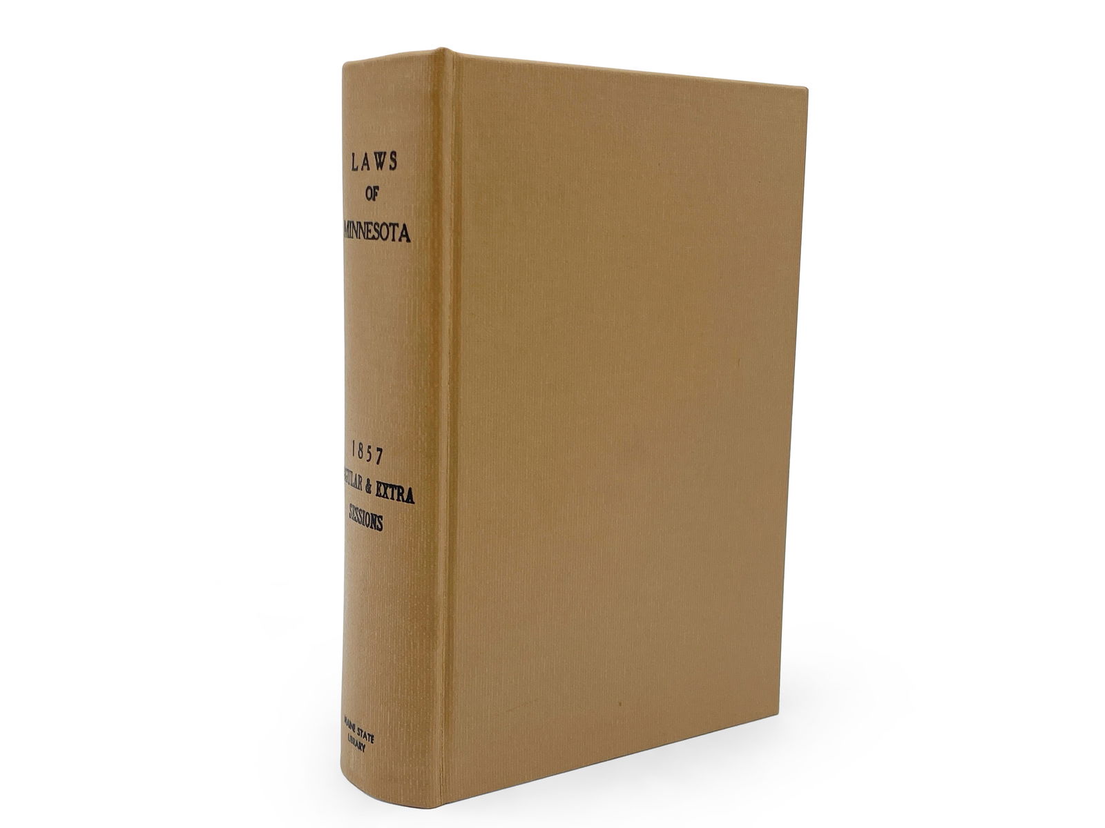 19th C. Laws of Minnesota (1 of 6)