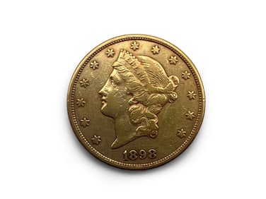 1898-S Liberty Head $20 Gold Coin