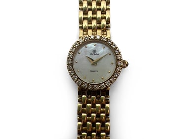 Cyma 18K Yellow Gold Watch