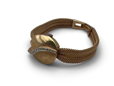 14K Yellow Gold Baum and Mercier Watch Bracelet