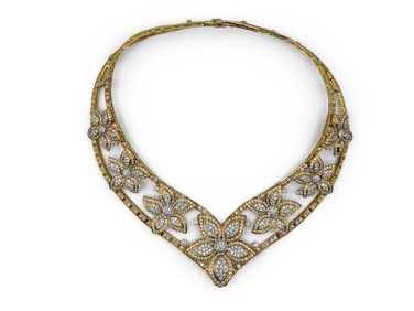 18K Gold and Diamond Necklace