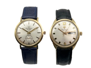 Two Jules Jurgensen 14K Gold Watches