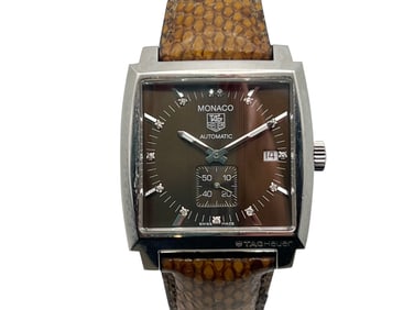Tag Heuer Monaco Bronze Diamond Dial Watch