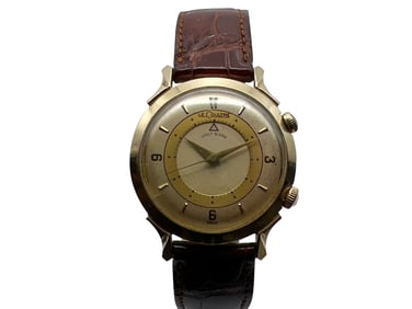 LeCoultre 14K Wrist Alarm Watch