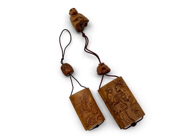 Two Japanese Carved Inro