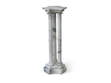 Italian Marble Triple-Column Pedestal