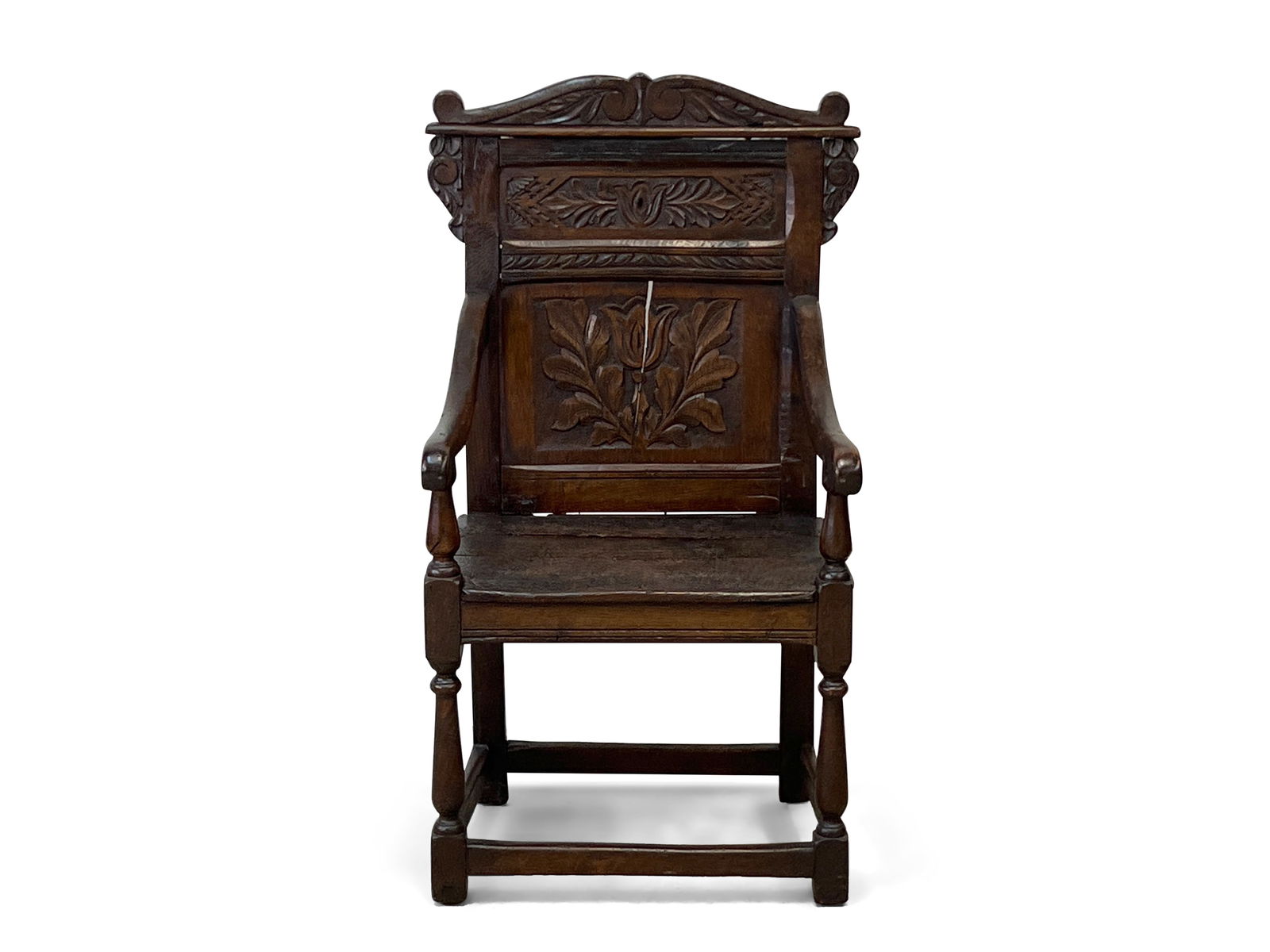 English Oak Wainscot Chair (1 of 6)