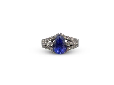 14K Tanzanite and Diamond Ring