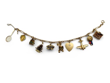 Yellow Gold Charm Bracelet