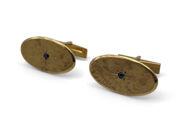 Pair of Tiffany & Co. 14K Cufflinks