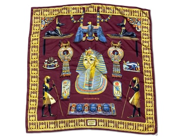 Hermès Tutankhamun Silk Scarf