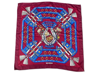 Hermès Aux Champs Silk Scarf